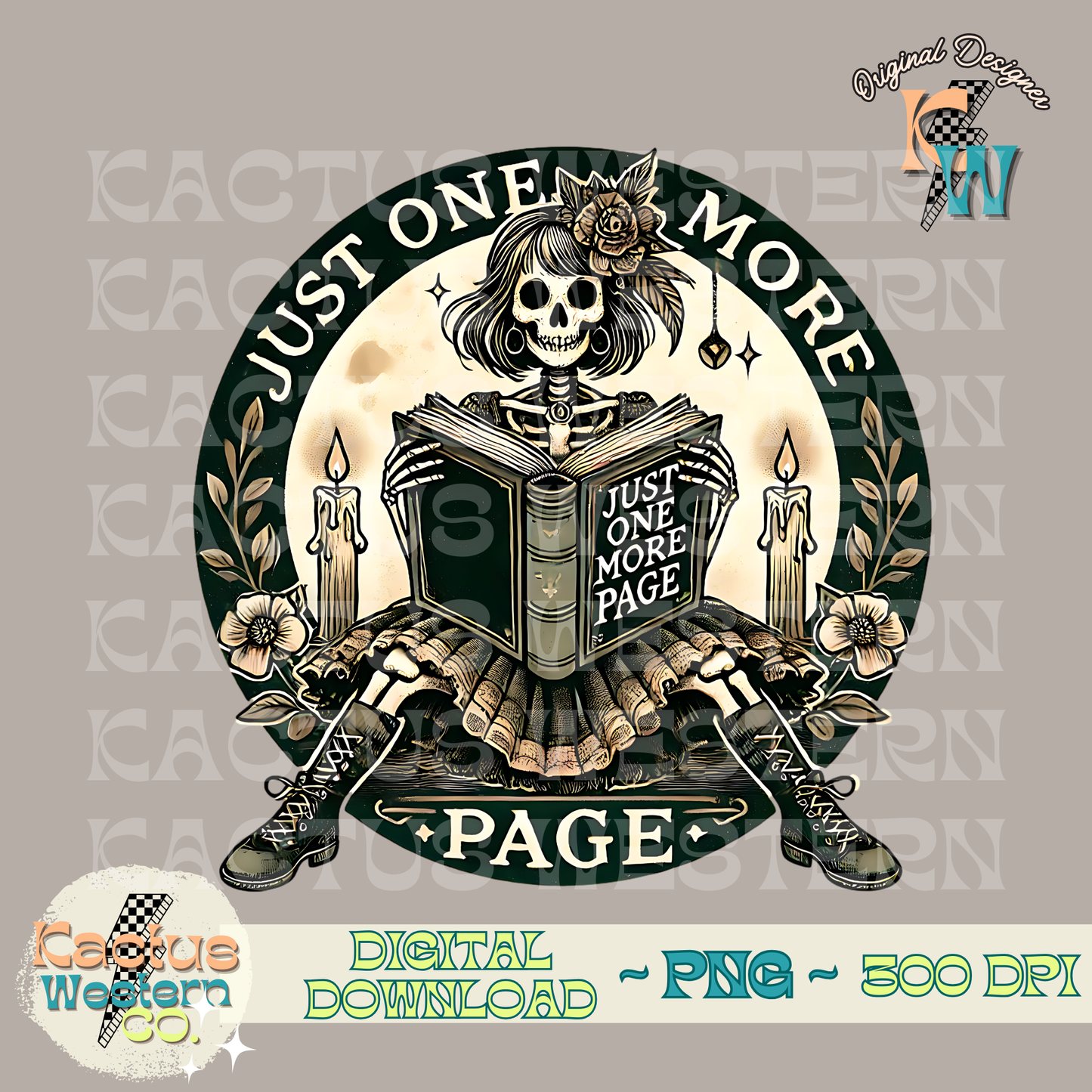 One More Page Rocker PNG - Digital Download