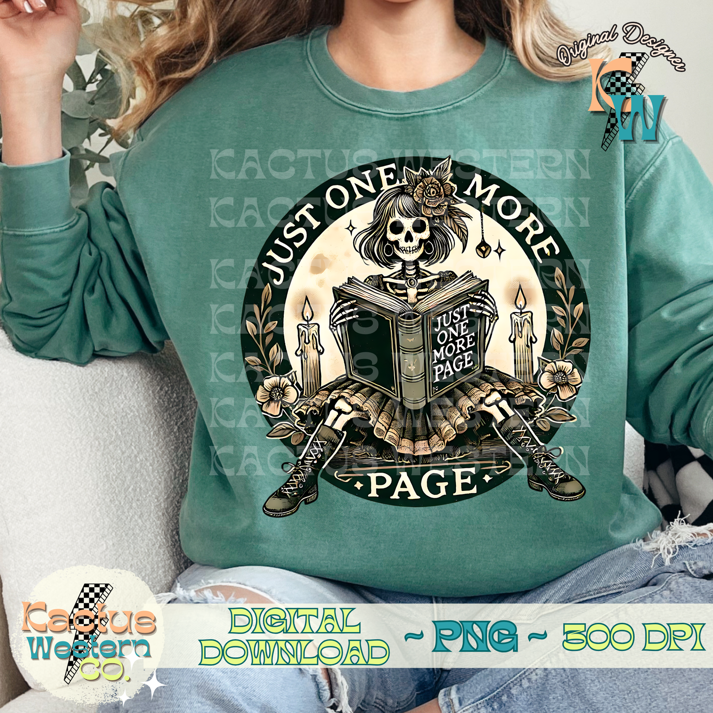 One More Page Rocker PNG - Digital Download