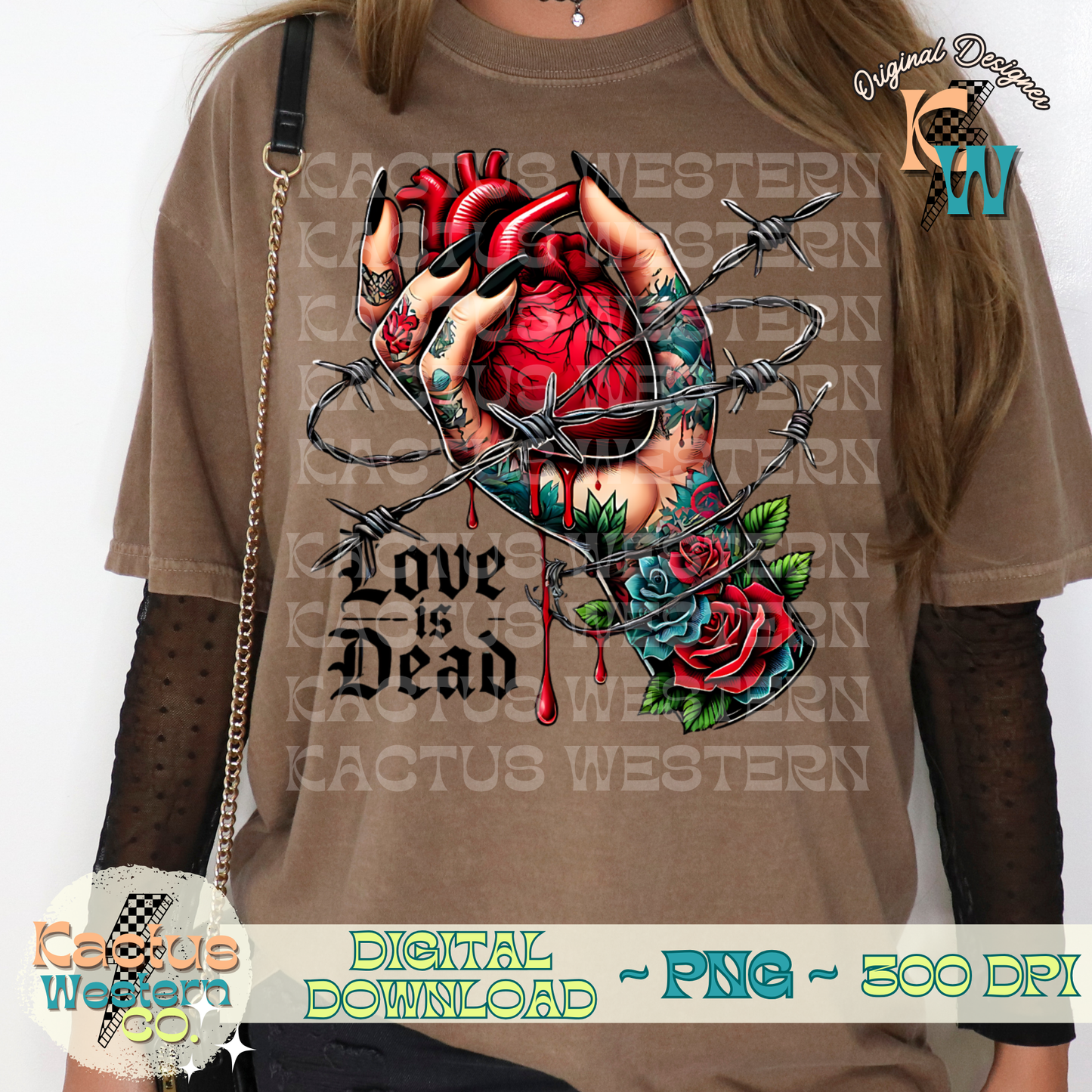 Love is Dead PNG - Digital Download