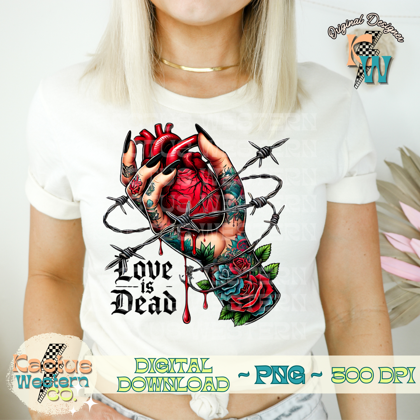 Love is Dead PNG - Digital Download